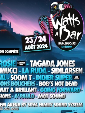 Affiche Festival Watts à Bar 2024