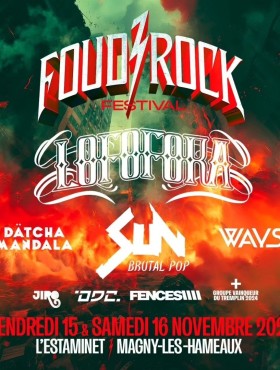 Affiche Festival Foud'Rock 2024 2024