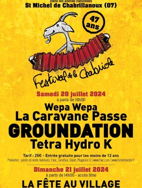 Affiche Festival De La Chabriole 2024