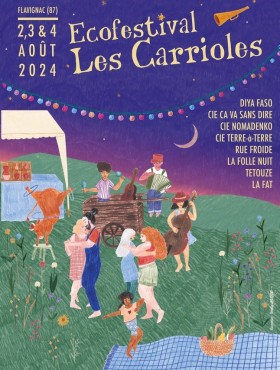 Affiche Ecofestival Les Carrioles 2024