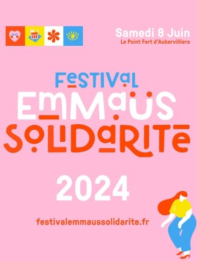 Affiche Festival Emmaüs Solidarité 2024